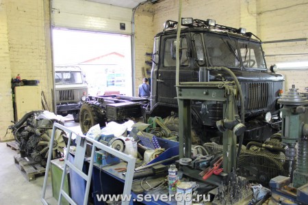 Установка на ГАЗ-66 двигателя HINO J07C и дополнительного оборудования