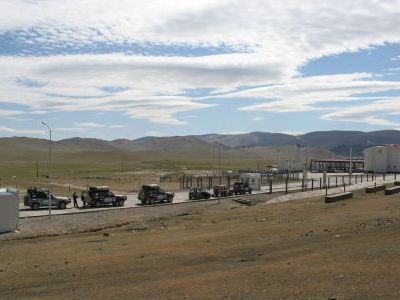 Монгольский пограничный терминал.